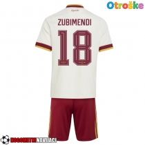 Otroške Nogometnih dresov Španija Martin Zubimendi #18 Gostujoči SP 2026 Kratki rokavi (+ hlače)